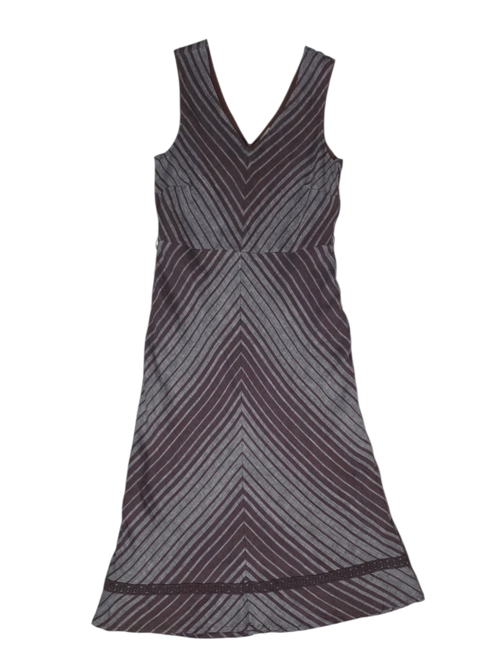 Sundance Dresz Allende Sleeveless Striped Linen Dress sz 4